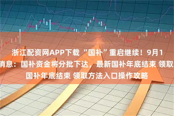 浙江配资网APP下载 “国补”重启继续！9月15日国补政策最新消息：国补资金将分批下达，最新国补年底结束 领取方法入口操作攻略