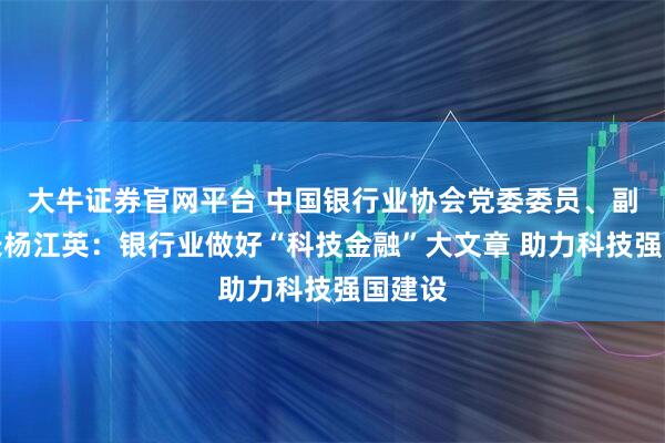 大牛证券官网平台 中国银行业协会党委委员、副秘书长杨江英：银行业做好“科技金融”大文章 助力科技强国建设